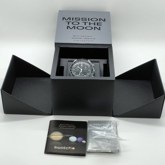 Omega x Swatch Watch SO33M100 40mm Men\'s Black X Grays 300-082325 main image 4